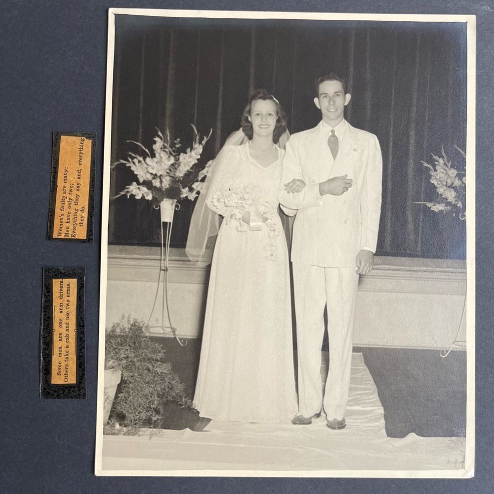 Love and Marriage Vintage Antique Couple Portrait Snapshot Photograph Lot - Picture 4 of 14